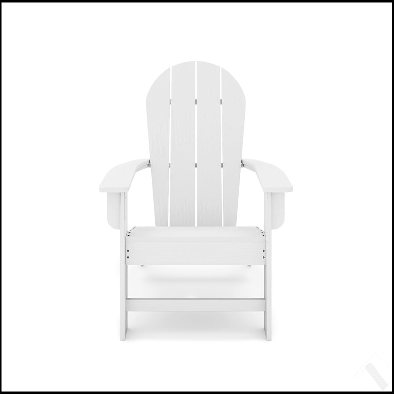 Adirondack Chair – Premium HDPE Poly Lumber For Pool, Patio, And Garden Elegance, Durable And Low-Maintenance, White