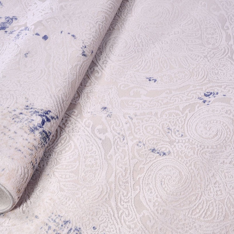 Tapis crème moderne antidérapant lavable à la machine, Tapis de couloir 3 pi 3 po x 8 pi 3 po