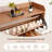 YZ Home Shoe Cabinet with 2 Flip Drawers, Open Shelf Design – Freestanding Storage Organizer for Entryway, Hall, Closet, Dorm Room, Walnut-1587563104