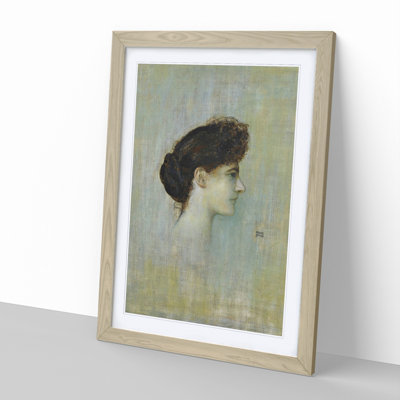 Portrait of a Woman by Franz Von Stuck - Picture Frame Painting