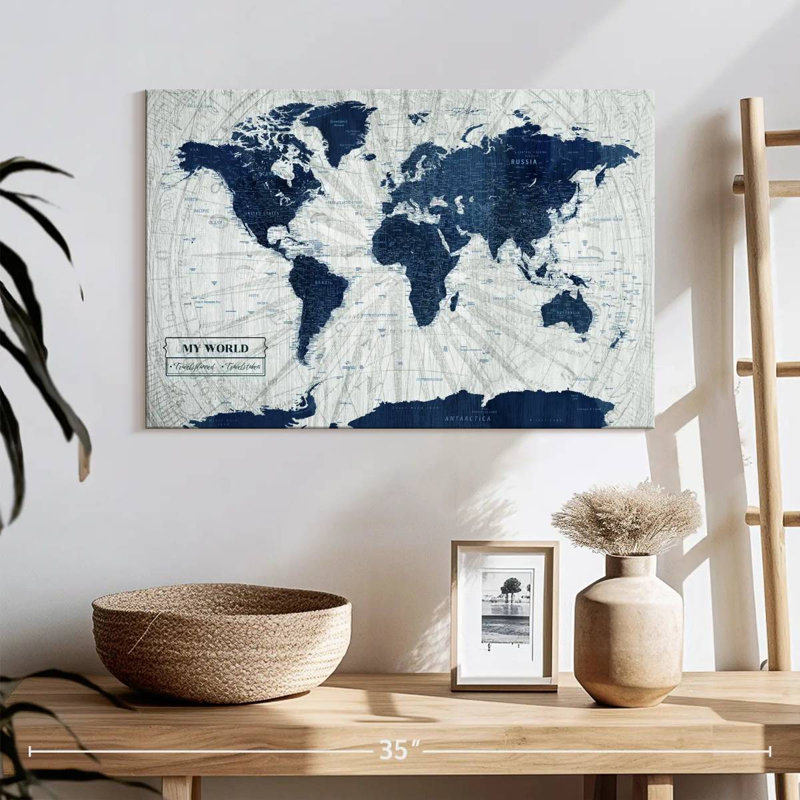 My World, punaise Amrico V, H 16 po x l 24 po