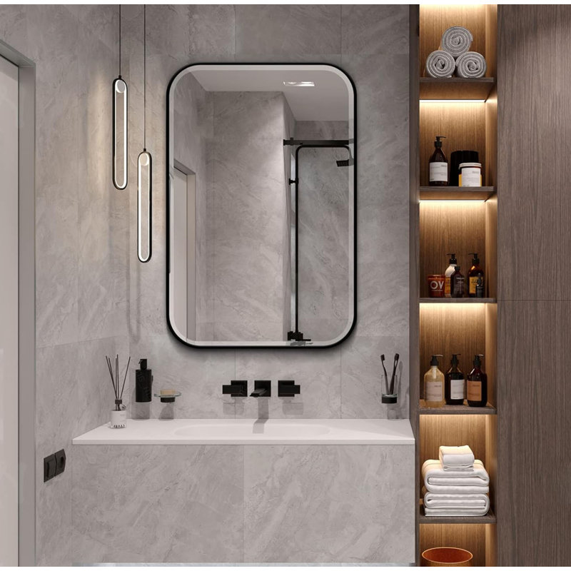 40.6mm W 61.2mm H Medicine Cabinet Mirror