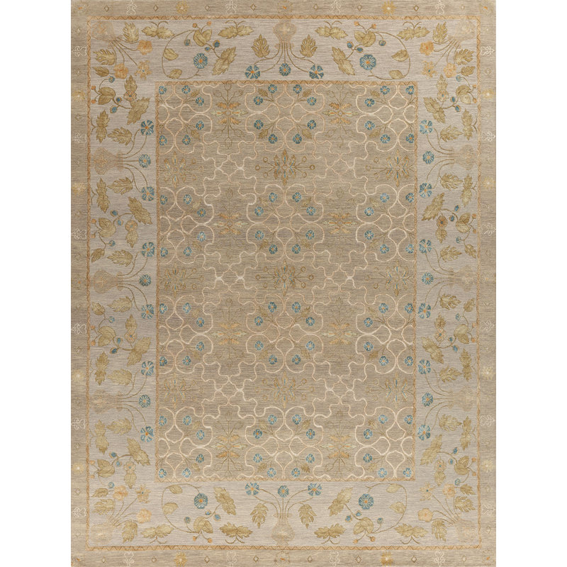 Classic Floral Area Rug, Rectangle 10' x 14'