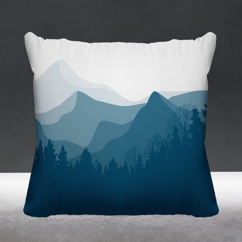 Coussin intérieur / extérieur Andor, L 15 po x H 15 po, Turquoise