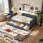 Twin Size Upholstered Daybed with Storage Drawers, Tufted Back Sofa Bed-1375475333-1375475330