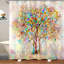 Rideau de douche Tree of Life avec crochets