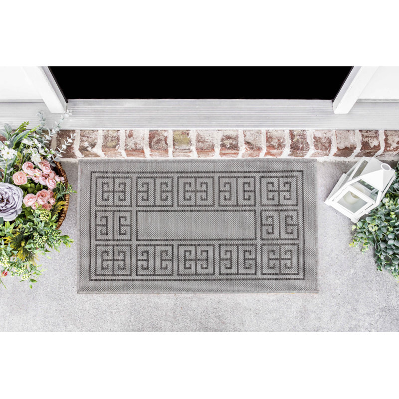 Aamir Geometric Indoor / Outdoor Area Rug, Rectangle 120 x 170cm