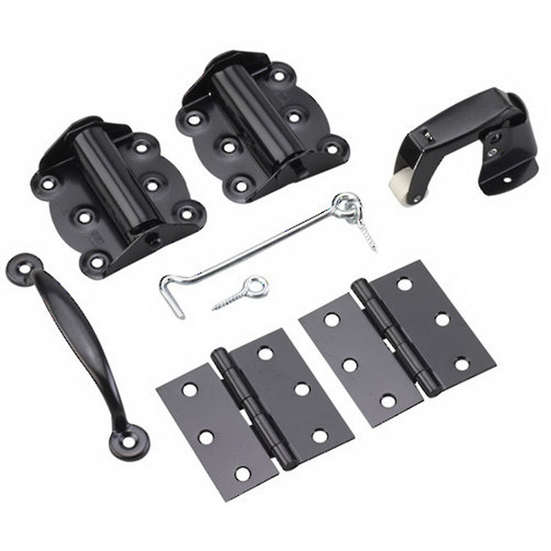 Ensemble de loquet de porte moustiquaire, Noir
