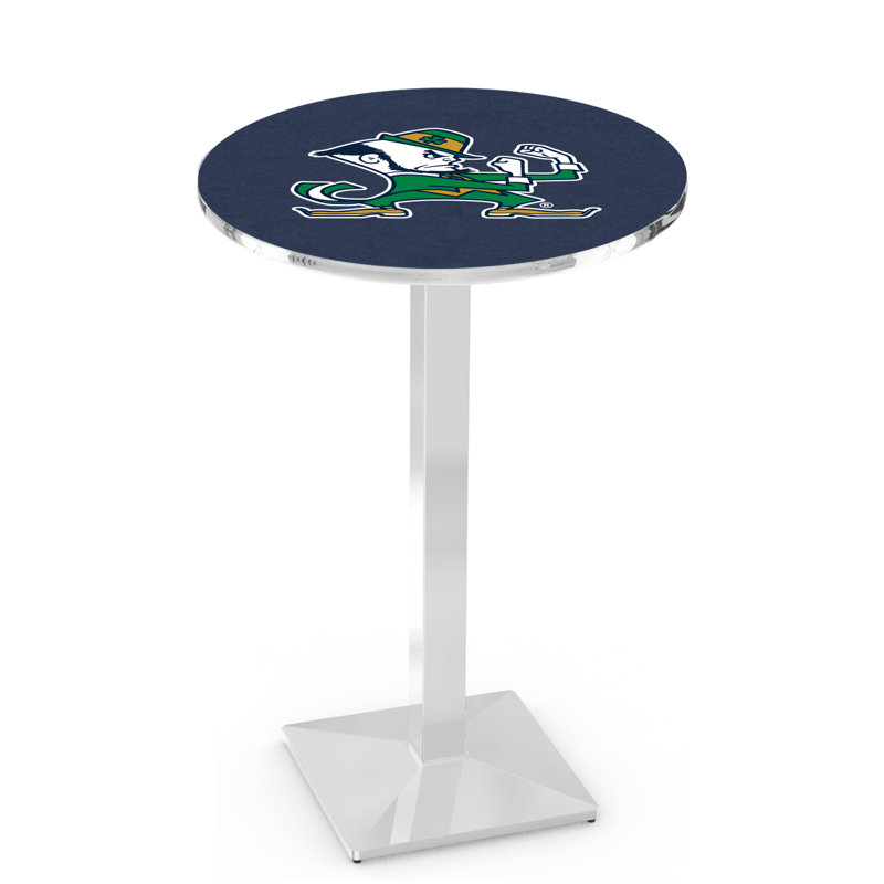 Round Metal Base Dining Table, Chrome, Notre Dame - ND