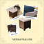 Ensemble de 2 cubes de repose-pieds d'extérieur-309088879