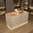 39.37"Minimalist Luxe Beige Jewelry Display Storage Cabinet