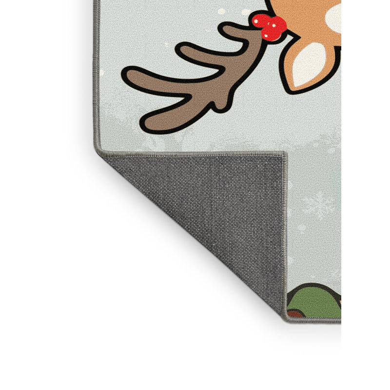 Tapis vacances de Noël The Holiday Aisle®, Tapis de couloir 2 pi x 4 pi