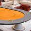 Table de poker 102,36 "ovale 8 joueurs Texas Hold'em