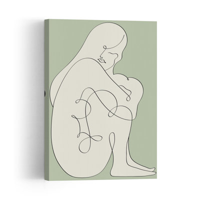 «Serene Woman», art mural contemporain