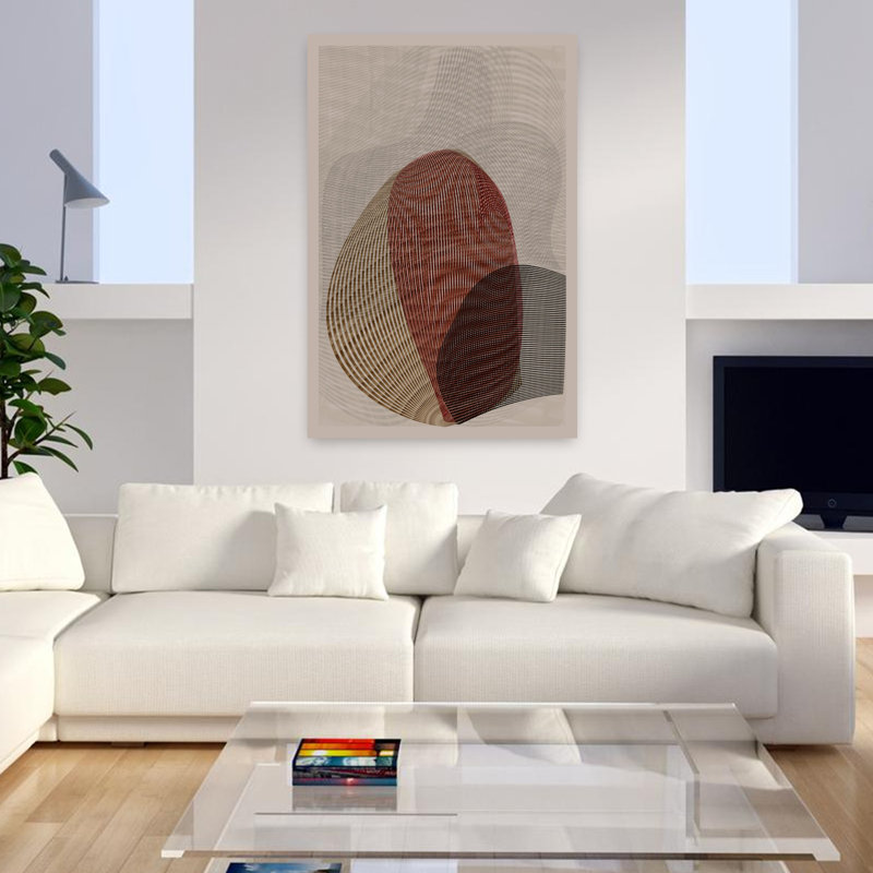 Art contemporain contemporain abstrait, H 48 po x l 32 po