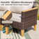 All Weather Wicker/Rattan 9 - Person Seating Group with Cushions