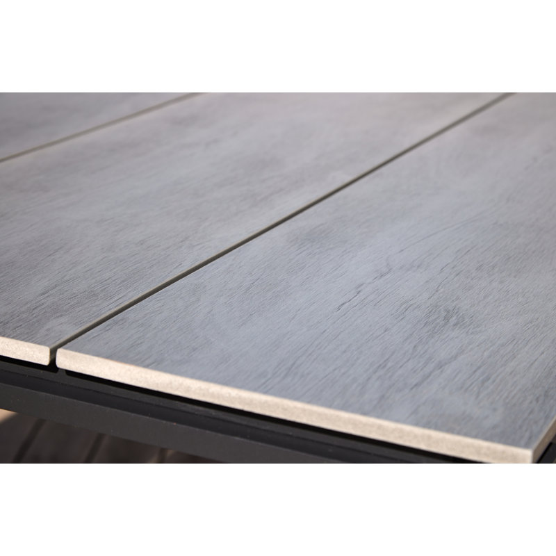 Kellen Rectangular 6 - Person 533.4Cm L Table, Gray