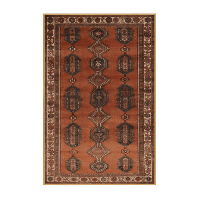 Machine Washable Persian Brown Area Rug