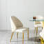 Chaise de salle à manger en acier inoxydable