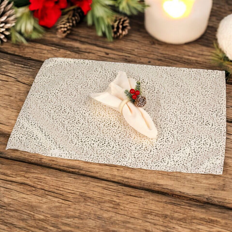 Angelamaria Polyester No Pattern Placemat And Napkin Set