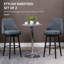 Tabourets de bar de style nordique, ensemble de 2 chaises de cuisine pivotantes, pour votre maison