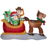 Airblown-Toy Story w/Sleigh-LG Scene-Disney