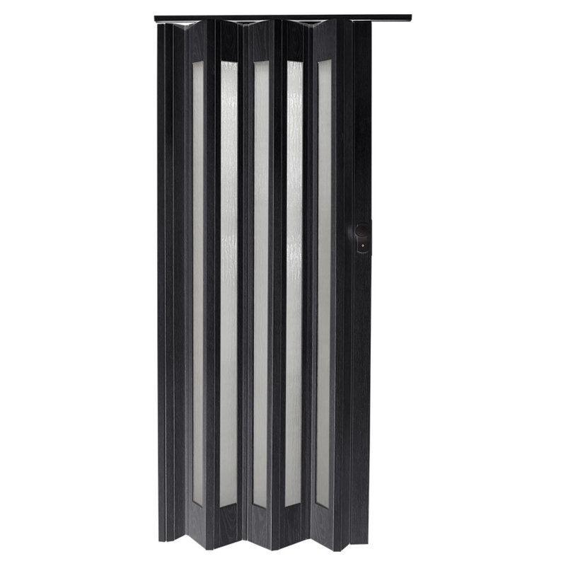 Chamberlan PVC/Vinyl Bi-Fold Doors, 81 cm x 203 cm, Black