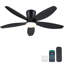 Ventilateur de plafond encastré 36/42/48 po à profil bas avec éclairage et télécommande-647977974-647977975