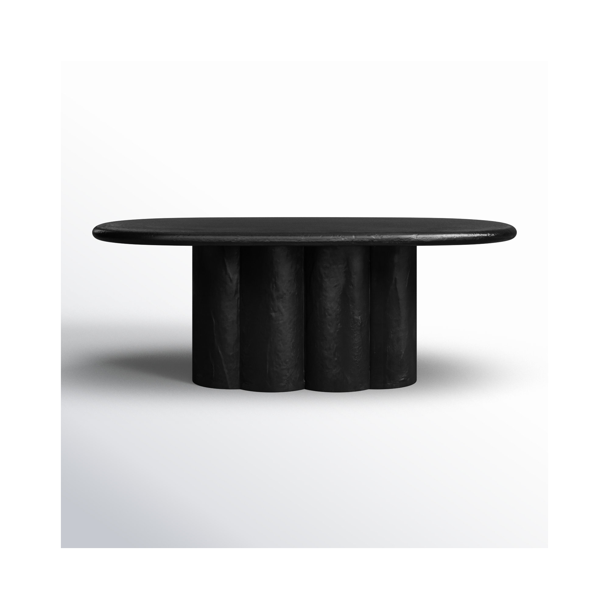 Geof 42.2'' Oval Dining Table, Black