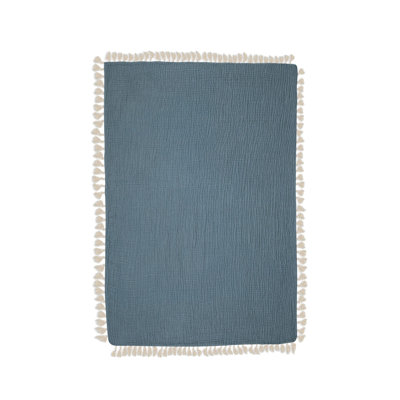 6-Layer 100% Cotton Muslin Baby Blanket, 30"x40", For Baby Nursery or Stroller by Crane Baby