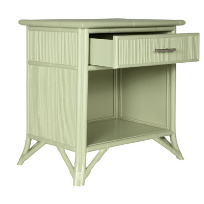 1 - Drawer Rattan Nightstand