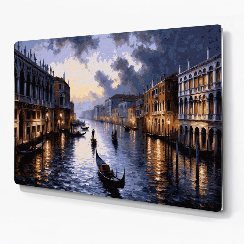 Art mural mauve en cités, villes, Italie, H 11 po x l 14 po