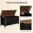 39.4" Retro Wooden Storage Bench with Lift-Top Trunk, Vintage Entryway Organizer & Toy Chest for Living Room, Bedroom-98877287
