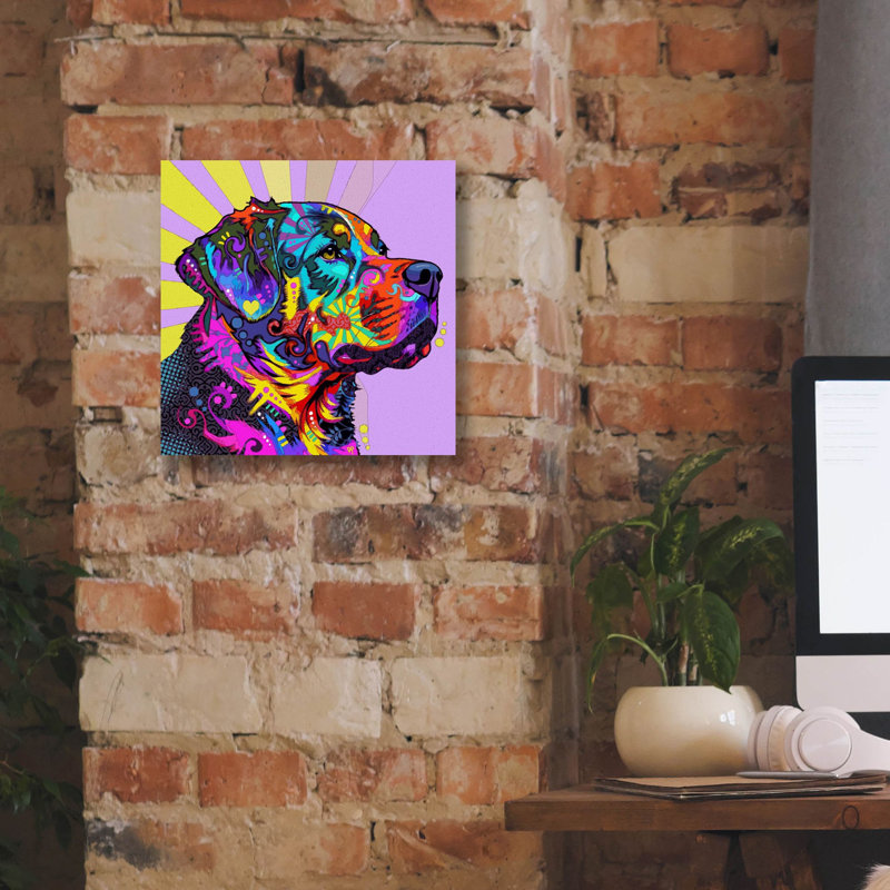 «Majestic» par Dean Russo, art mural sur toile, H 12 po x l 12 po x P 0,75 po