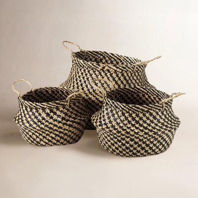 Zeppa Handmade Seagrass Decorative Basket