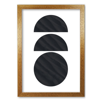 Abstract Textured Circles - Single Picture Frame Print