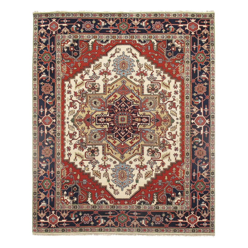 Oriental Area Rug in Ivory