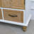 Accent Sideboard Cabinet with Flower Carved Door