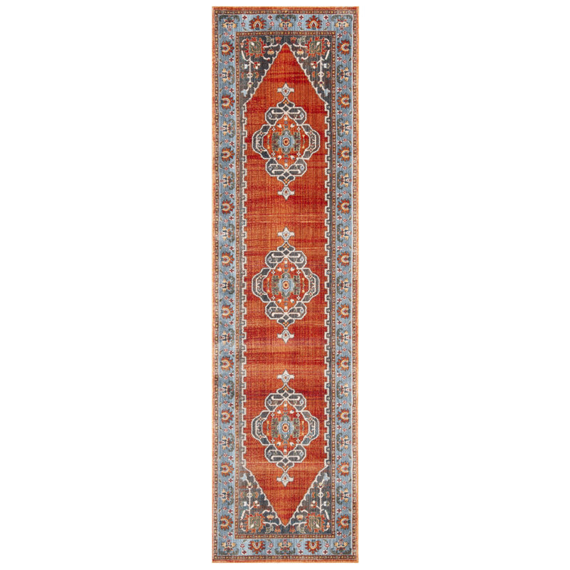 Preble Vintage Persian Performance Southwestern Rug, Runner 2'2" x 12'