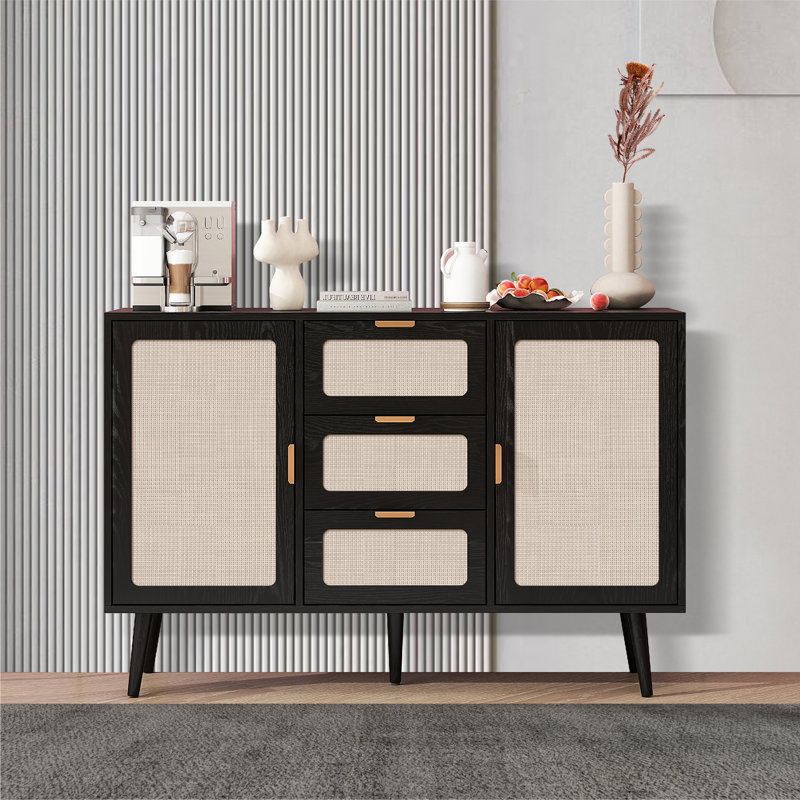 Buffet de 47,25 po Anslei, Noir