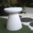 Tomas Patio End Table with Faux Terrazzo Finish