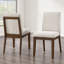 Ensemble de salle à manger en bois massif 72 po avec chaises rembourrées Tariel-836567576