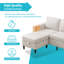 4 Seater Linen Sofa-1884420327