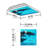 Ocean Square Fixture Component Ceiling Light