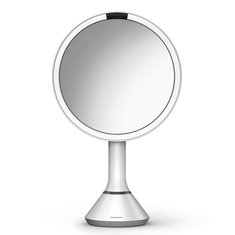 Simplehuman Sensor Mirror W/ Touch-Control Brightness And Dual Light Setting, White