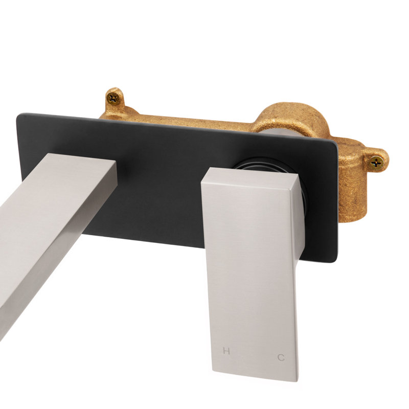 ZLINE Autograph Edition Bliss Waterfall Shower System in Matte Black and Brushed Nickel
