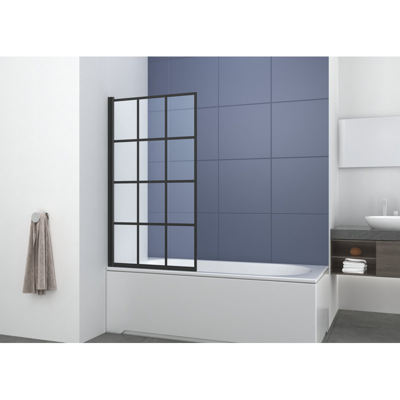 Bath Screens 6mm W x 1400mm H Fixed Glass Panel with Glass