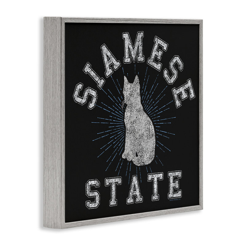 Art giclée par un chat siamois par Spirit Animals / Life Is High, Estampe numérique Farmhouse, H 17 po x l 17 po