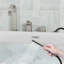 Robinet de baignoire romaine à fixation sur le comptoir avec inverseur et douche à main-121323070