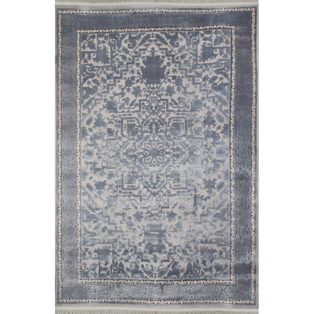 Machine Woven Grey Indoor Rug